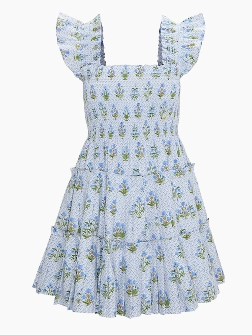 Hill House Charlotte nap dress in blue block print